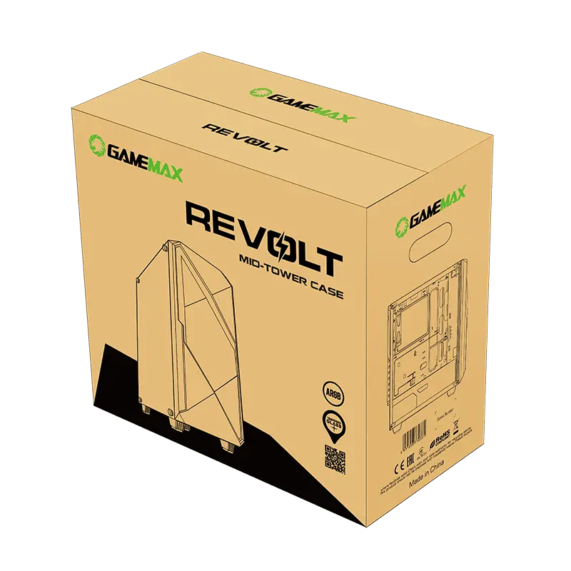 Компьютерный корпус Gamemax REVOLT Midi-Tower Черный