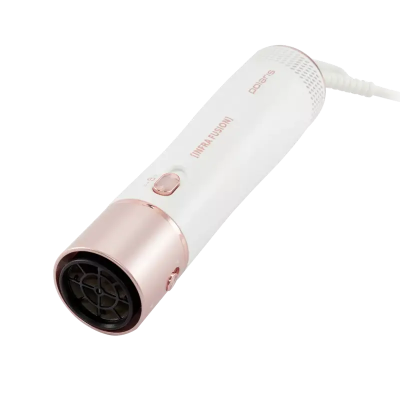 Фен-щётка Polaris PHSB2111, 1200Вт, Белый | Розовое золото