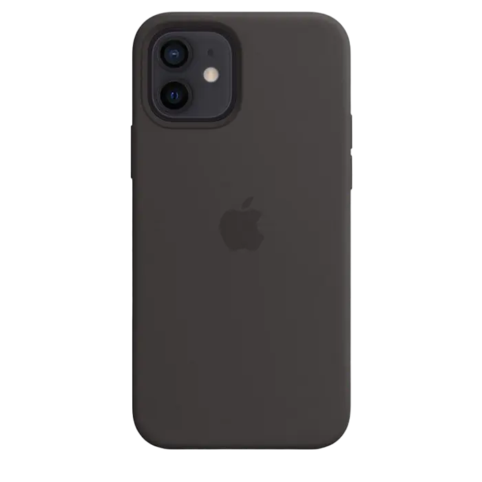 Чехол Apple iPhone 12/12 Pro Silicone Case MagSafe Чёрный
