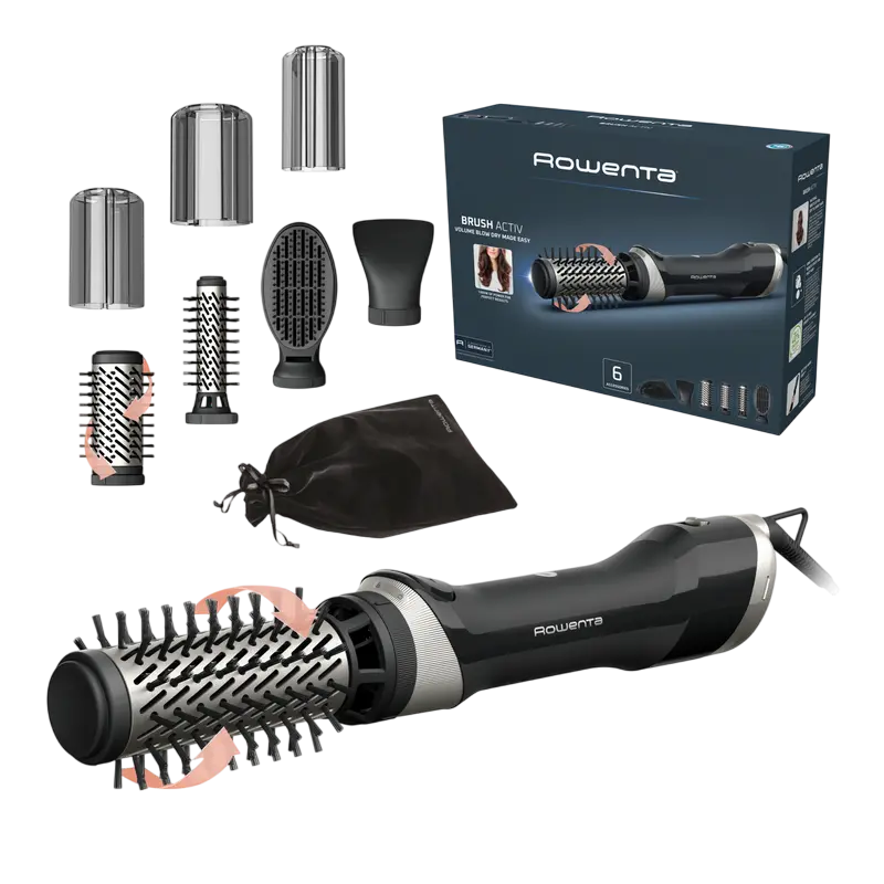 Фен-щётка Rowenta Brush Activ Чёрный