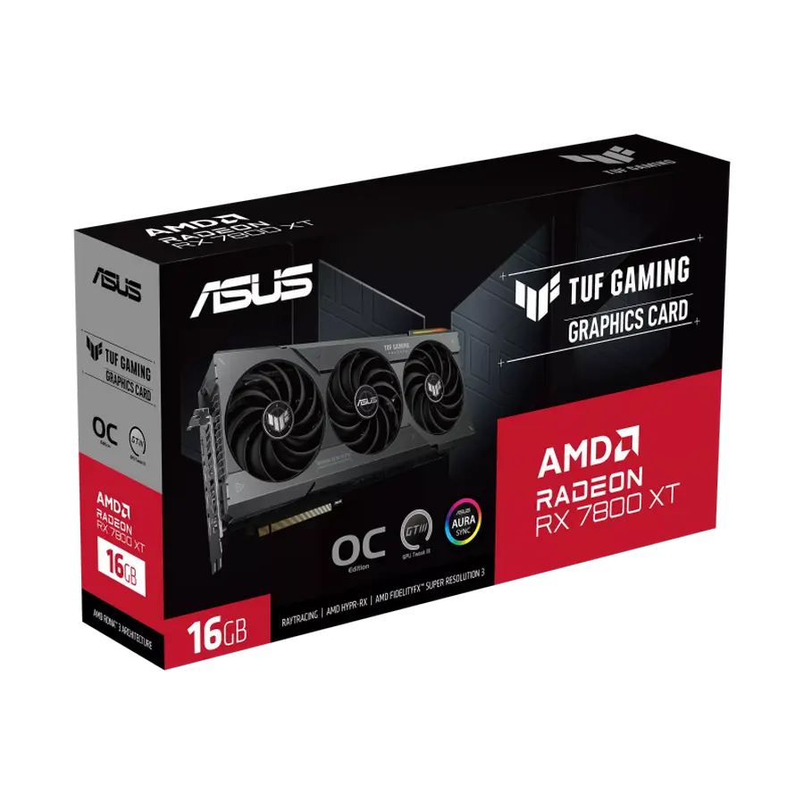 Видеокарта ASUS TUF Gaming Radeon RX 7800 XT OC