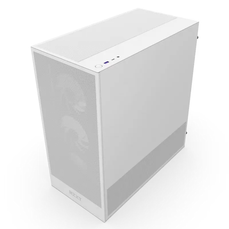 Carcasă PC NZXT H5 Flow RGB Midi-Tower Alb