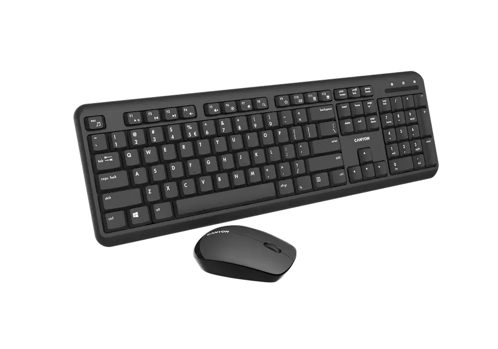 Клавиатура и мышь Canyon W20 Мембрана Черный