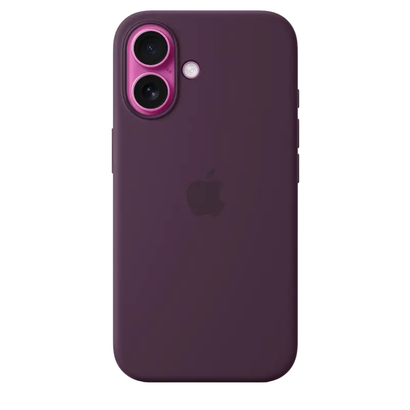 Husă Apple iPhone 16 Silicone Case MagSafe A3313 Silicone Case with MagSafe Prună