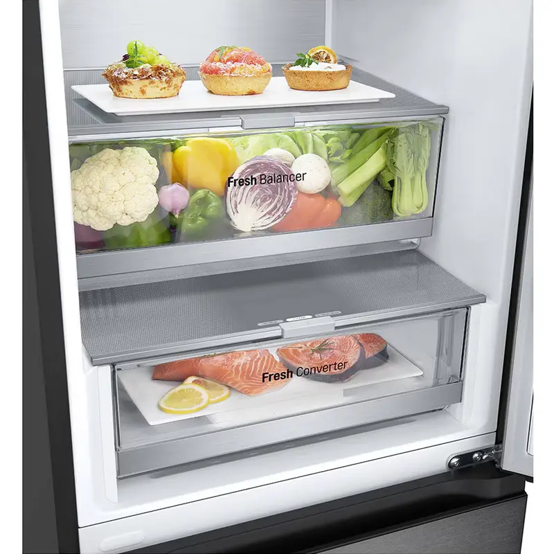 Холодильник LG GBV7280CEV Чёрный