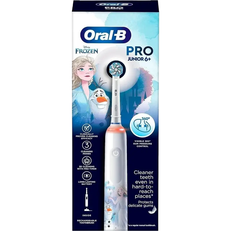 Periuță de dinți electrică Pentru copii Braun Oral-B Junior Frozen PRO 3 Alb