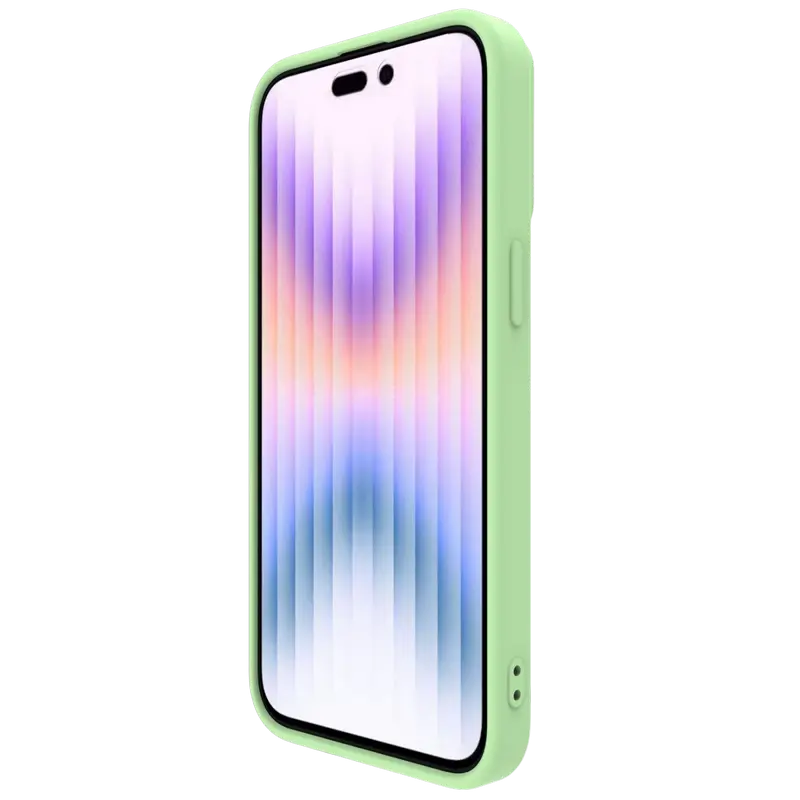 Чехол Nillkin Apple iPhone 15 Pro Max CamShield Silky Silicone CamShield Silky Mint Green