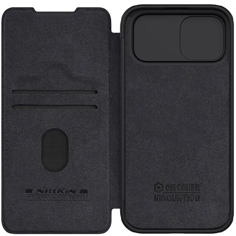 Чехол книжка Nillkin Apple iPhone 15 Pro Max Qin Pro Qin Pro Чёрный