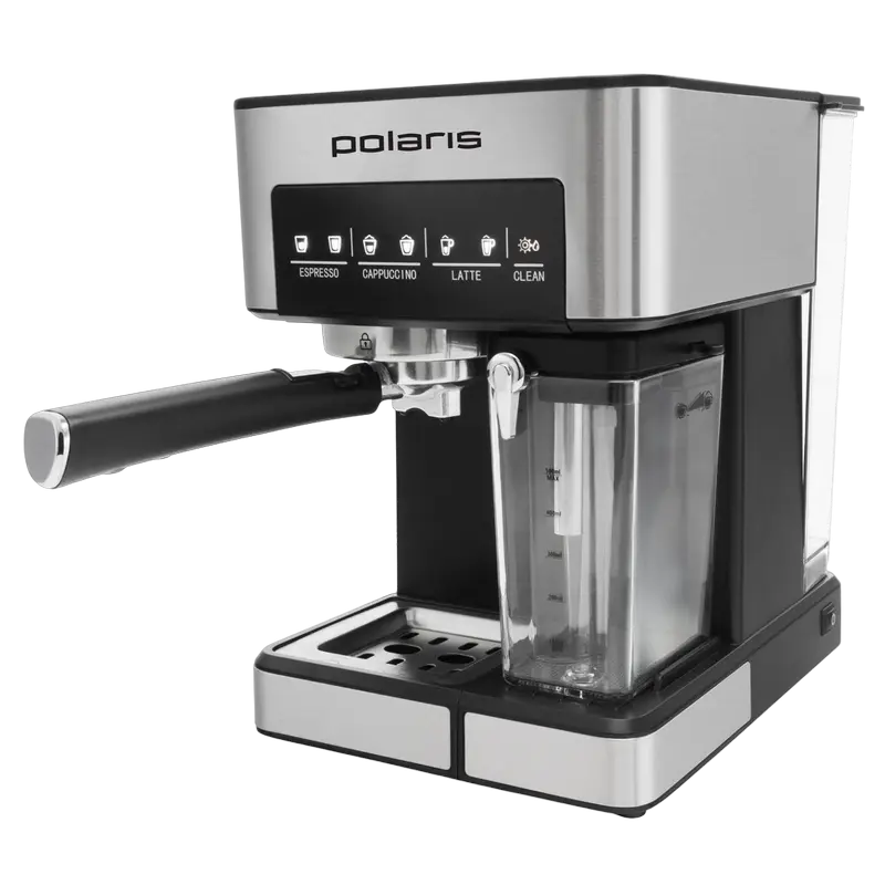 Кофеварка рожковая Polaris PCM 1541E Серебристый