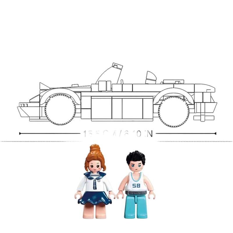 Конструктор Sluban Model Brecks - MX5 Красный