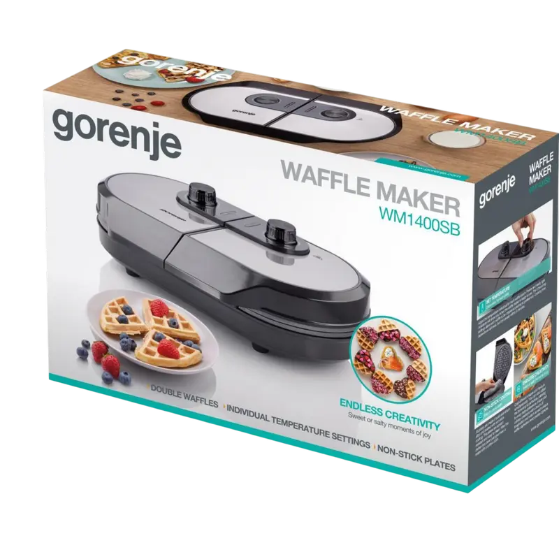 Вафельница Gorenje WM1400SB Чёрный