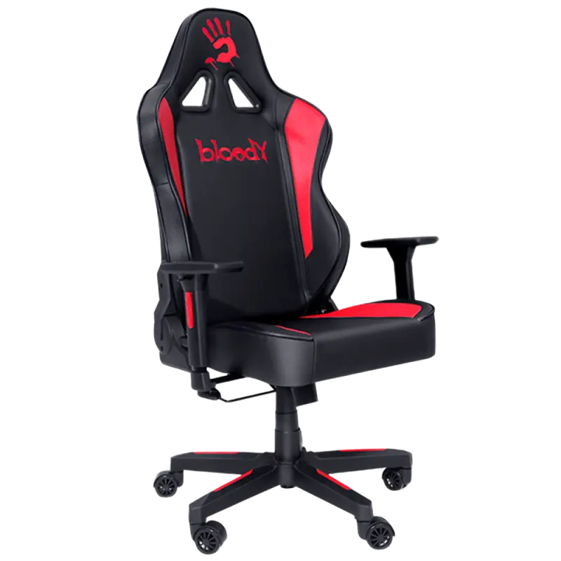 Игровое кресло Bloody GC-330 Искусственная кожа Чёрный/Красный