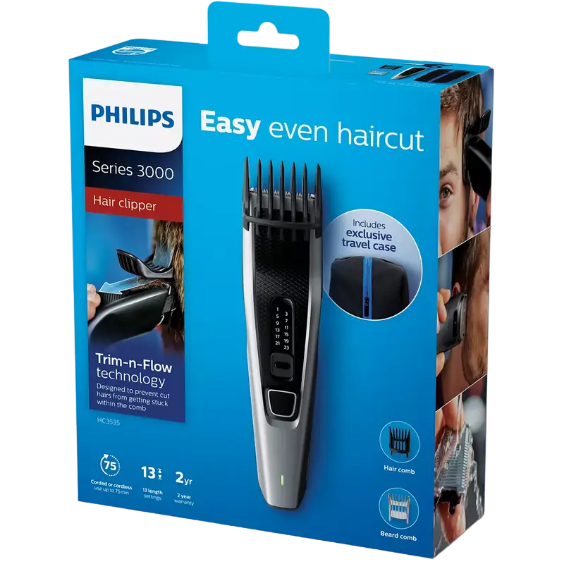 Машинка для стрижки Philips HC3535/15 Серый | Черный