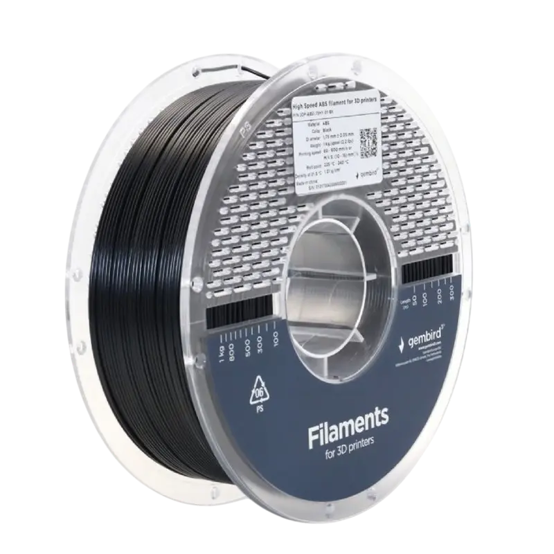 Нить для 3D-принтера Gembird 3DP-ABS1.75HY-01-BK Черный
