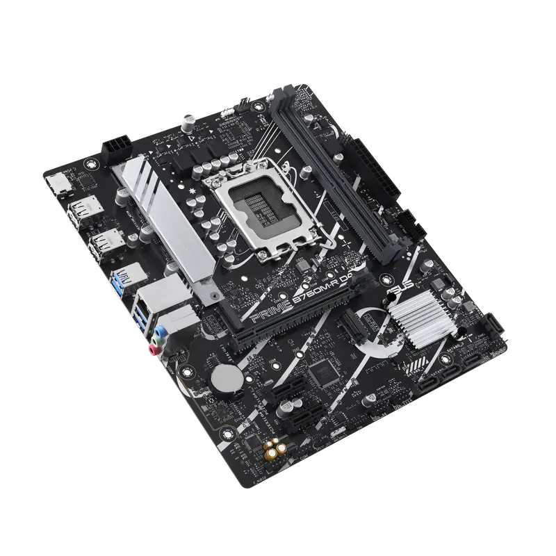 Материнская плата ASUS PRIME B760M-R D4 LGA1700 Micro-ATX
