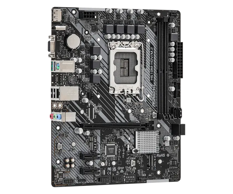 Материнская плата ASRock H610M-HDV/M.2 LGA1700 Micro-ATX