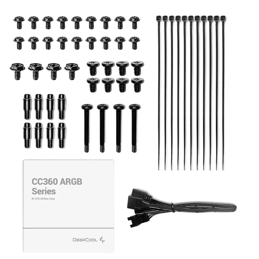 Компьютерный корпус Deepcool CC360 ARGB Midi-Tower Черный