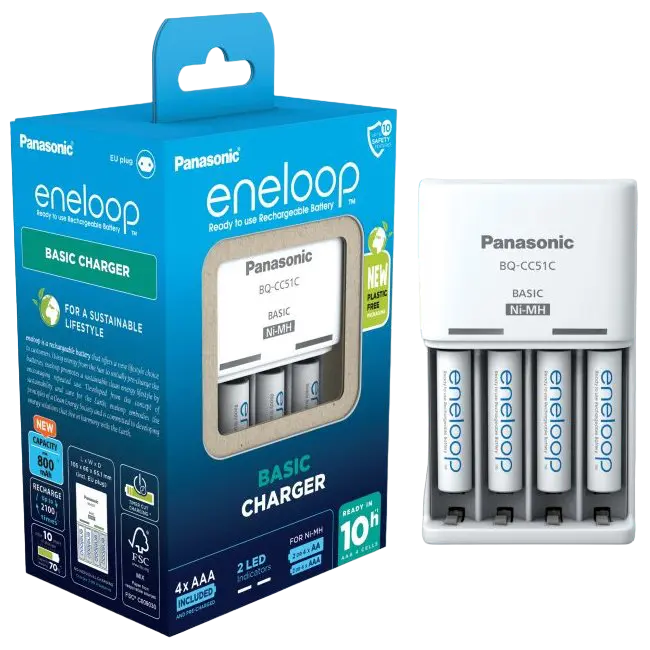 Зарядное устройство Panasonic Basic K-KJ51MCD04E Белый