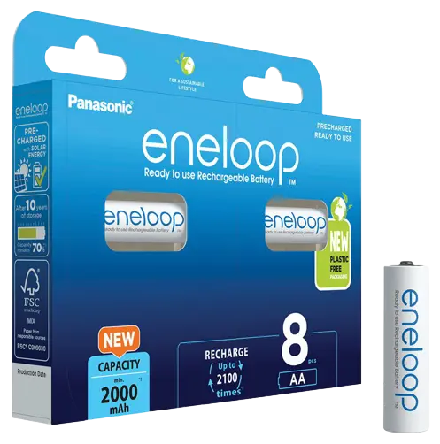 Baterii Panasonic Eneloop BK-3MCDE/8BE AA