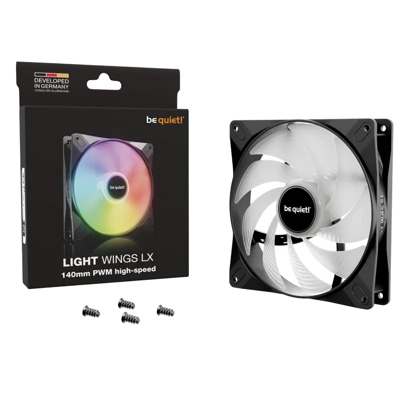 Вентилятор для ПК be quiet! Light Wings LX 140 мм Черный
