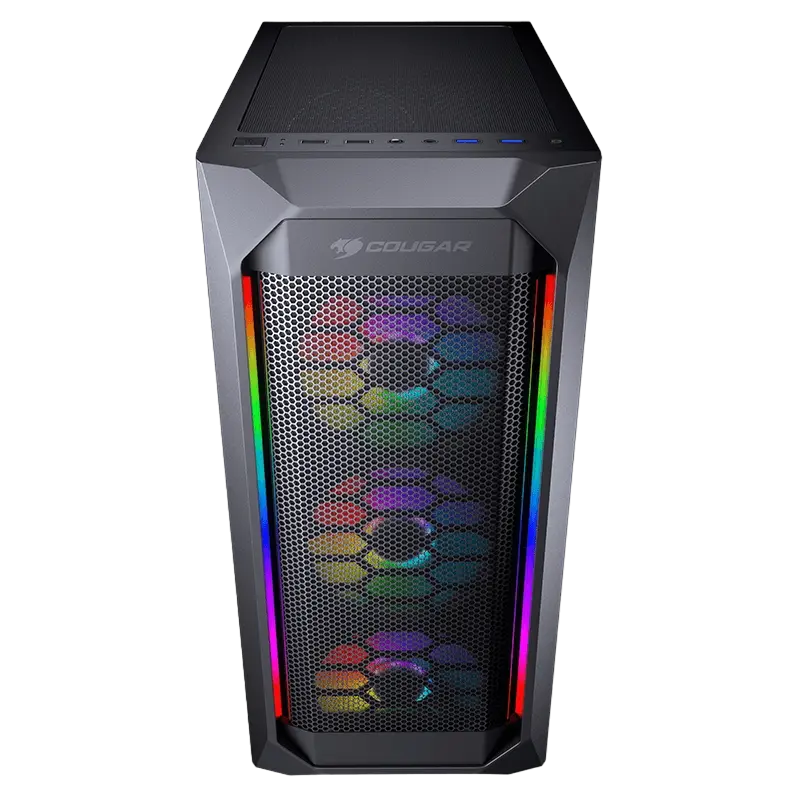 Carcasă PC Cougar MX410-G RGB Midi-Tower Negru