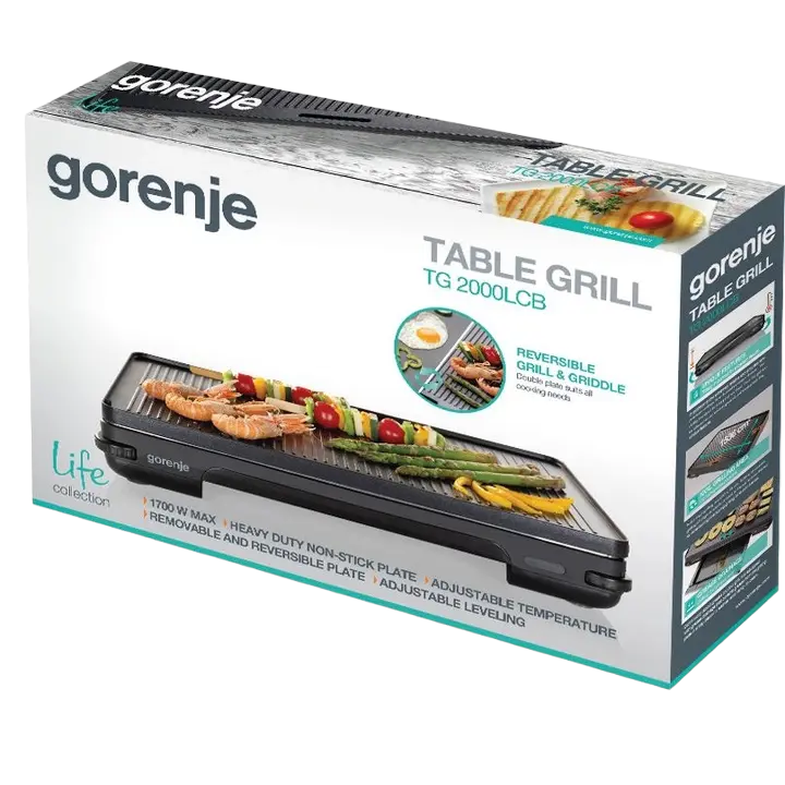 Электрический Гриль Gorenje TG2000LCB Чёрный