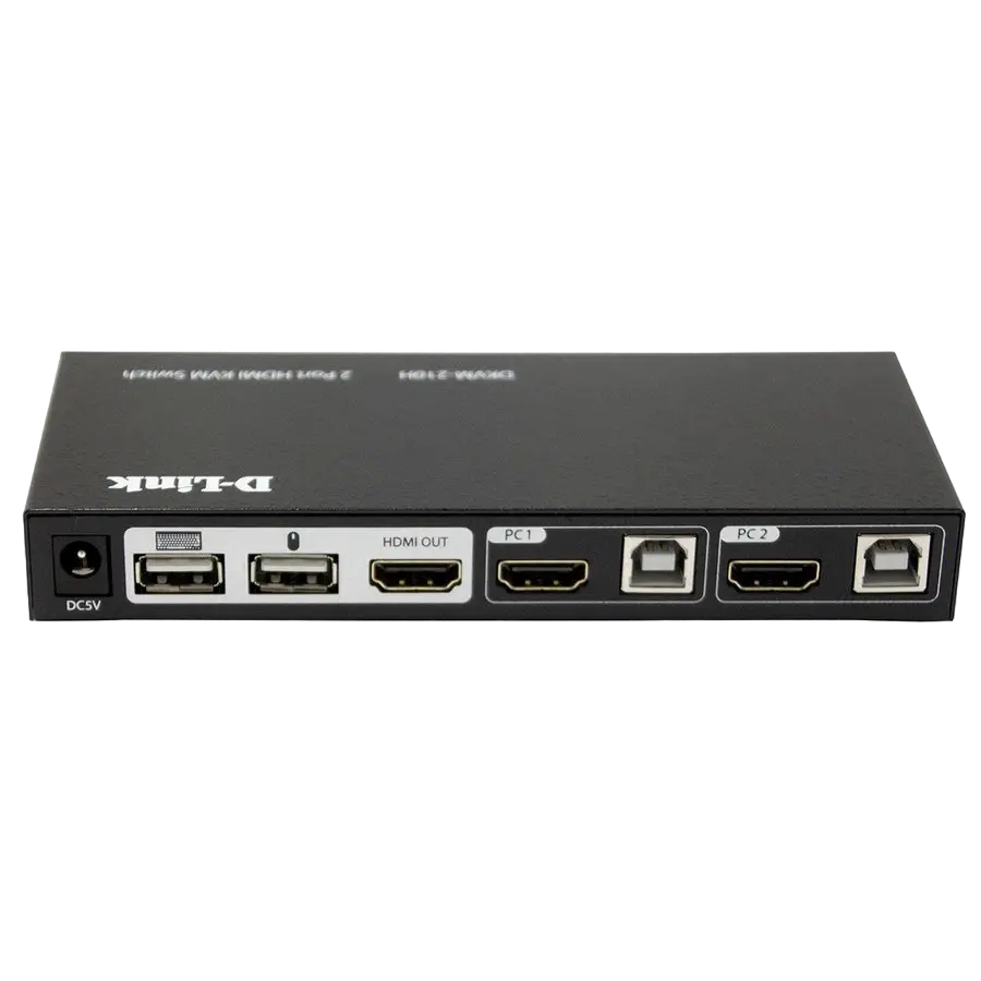 KVM Переключатель D-Link DKVM-210H/A1A Черный