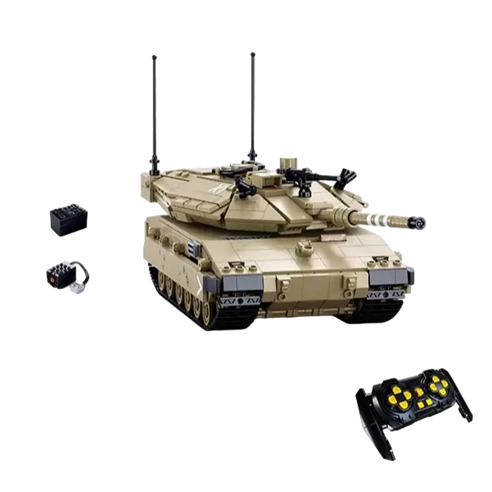 Конструктор с радиоуправлением Sluban Power Bricks - Merkava MK4 RC Бежевый