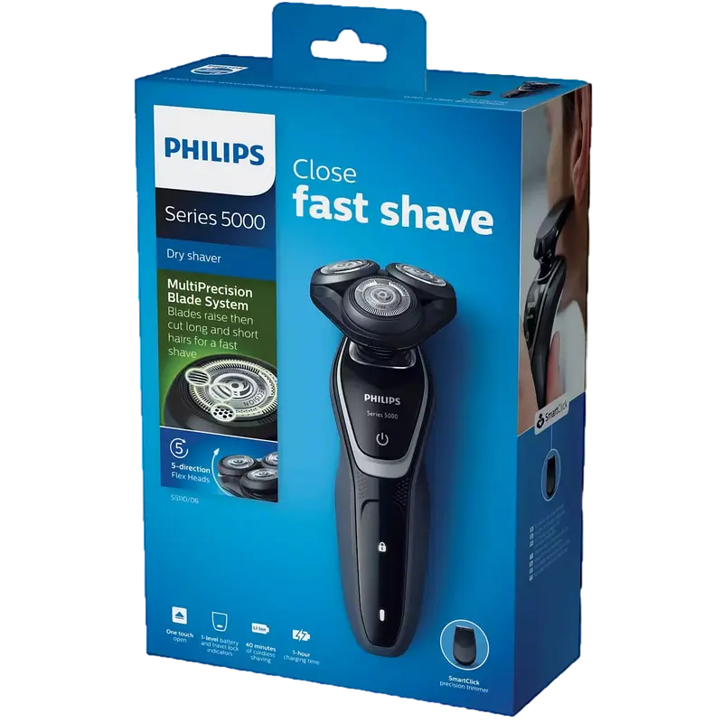 Электробритва мужская Philips Series 5000 Чёрный