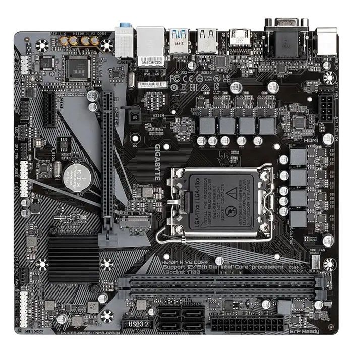 Материнская плата Gigabyte H610M H V2 DDR4 LGA1700 Micro-ATX
