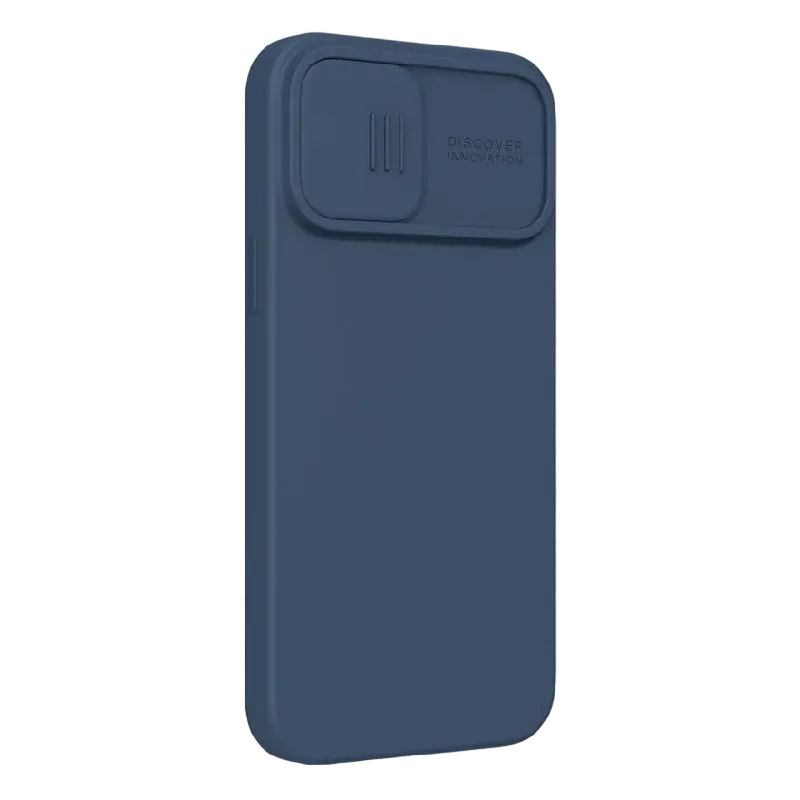 Husă Nillkin Apple iPhone 13 Pro Max CamShield Silky Silicone Camshield Albastru Marin