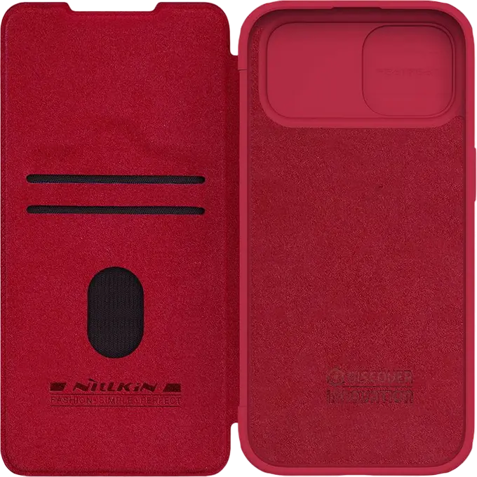 Чехол книжка Nillkin Apple iPhone 15 Qin Pro Qin Pro Красный