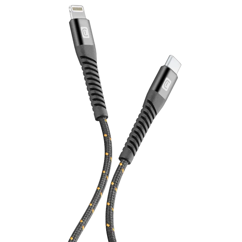 Кабель для зарядки и передачи данных Cellularline Strong Cable Черный