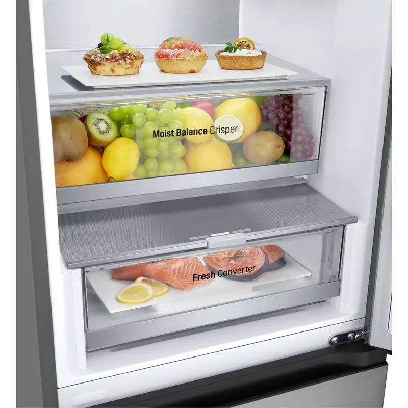 Холодильник LG GBV5240DPY Нержавеющая сталь