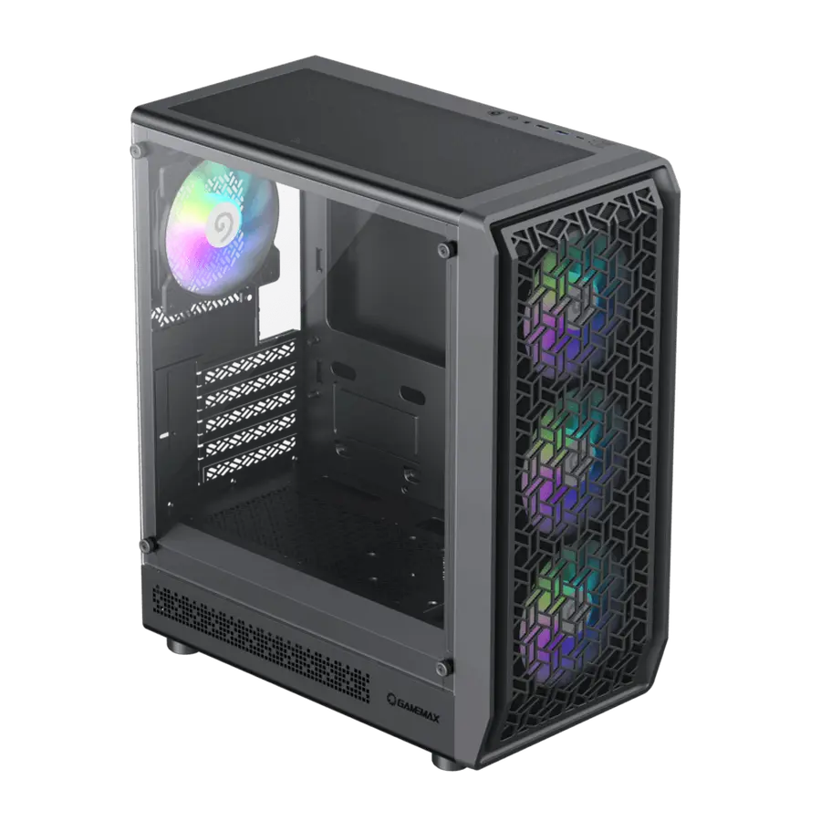 Carcasă PC Gamemax FORGE MB Midi-Tower Negru