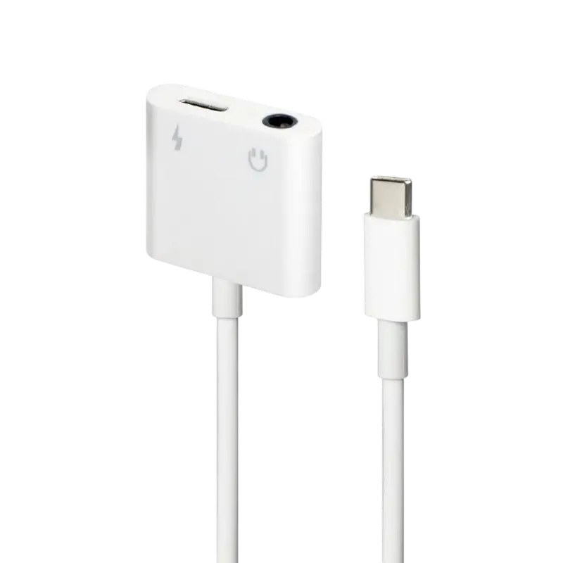 Аудио адаптер Cablexpert A-CM-3.5FP-01 Белый