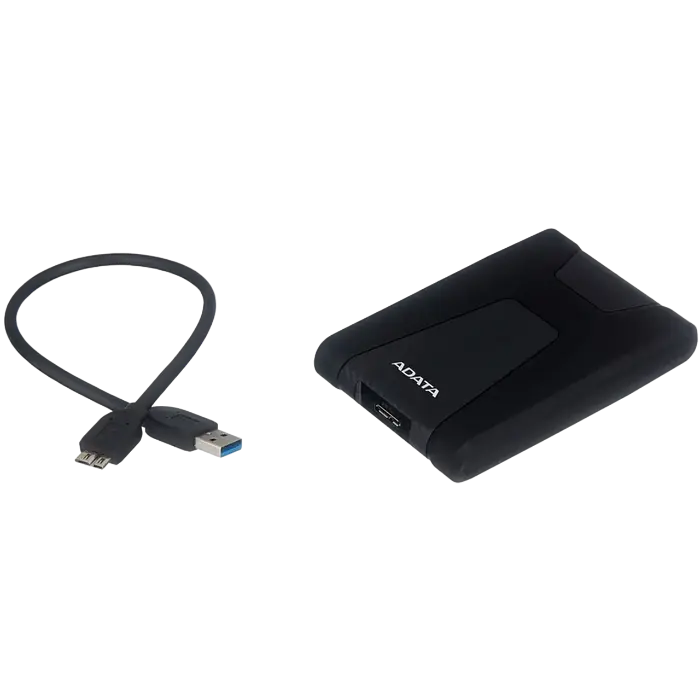 Внешний портативный жесткий диск ADATA HD650 1 ТБ Чёрный