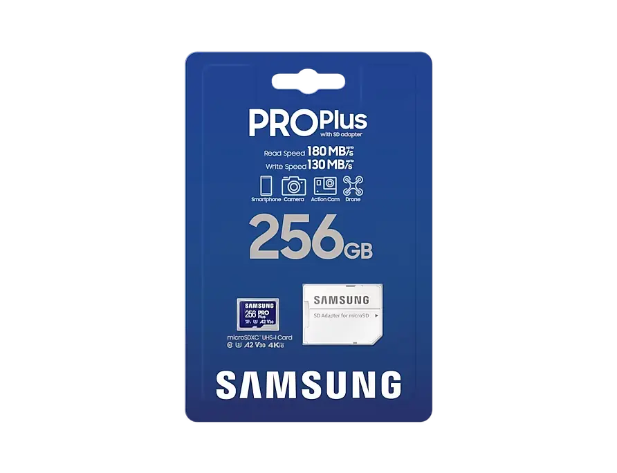 Карта памяти Samsung PRO Plus MicroSD 256ГБ