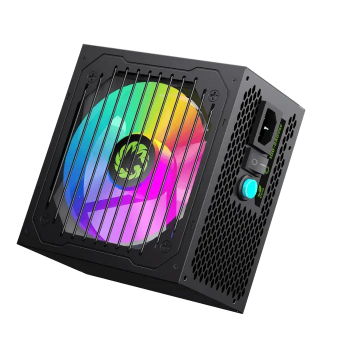 Tip Блок питания для компьютеров Gamemax VP-600-RGB ATX Черный