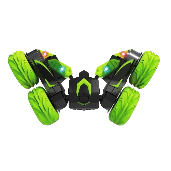 Jucărie cu telecomandă SY Double-Side Stunt Car Verde