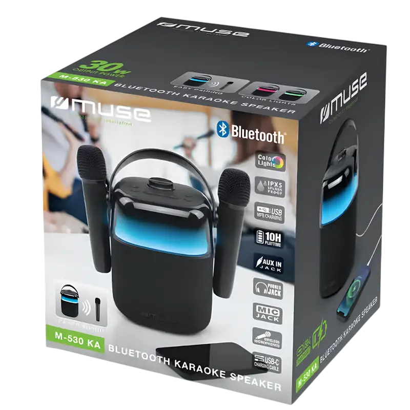 Портативная колонка MUSE M-530 KA Чёрный