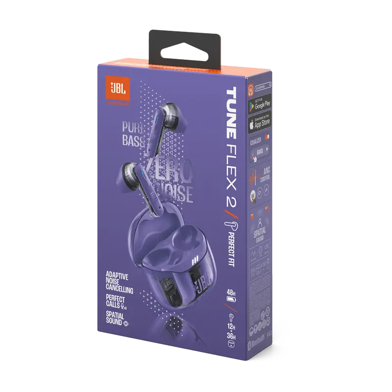 Наушники JBL Tune Flex 2 Ghost Фиолетовый