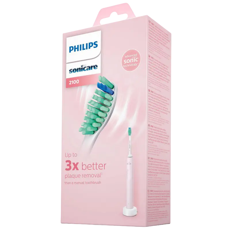 Электрическая зубная щетка Для взрослых Philips Sonicare 2100 Series Розовый