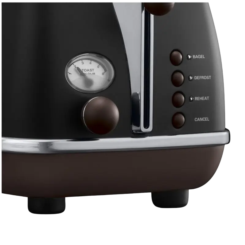 Тостер DeLonghi Icona Vintage Чёрный
