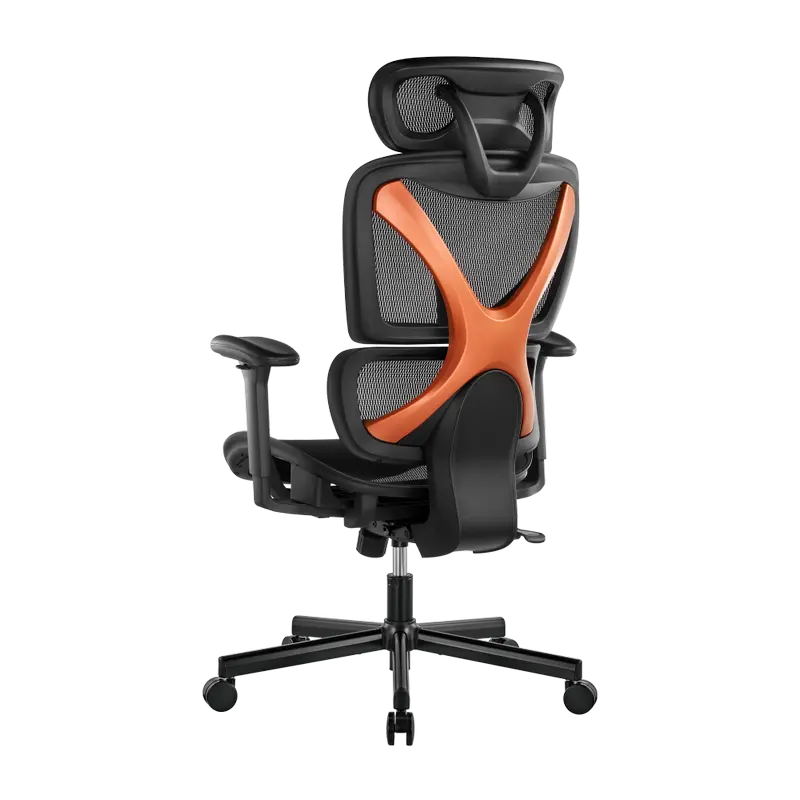 Офисное кресло Lumi CH05-31 Ткань Черный | Оранжевый