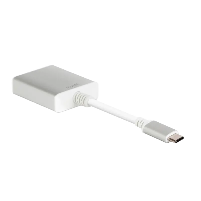Adaptor Video Moshi USB-C to VGA Adapter Alb