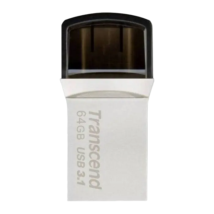 USB Flash накопитель Transcend JetFlash 890 64ГБ Серебристый