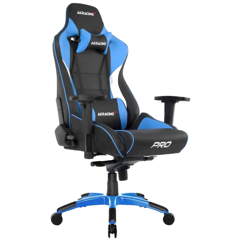 Scaun Gaming AKRacing MASTERS Pro PU Piele Albastru