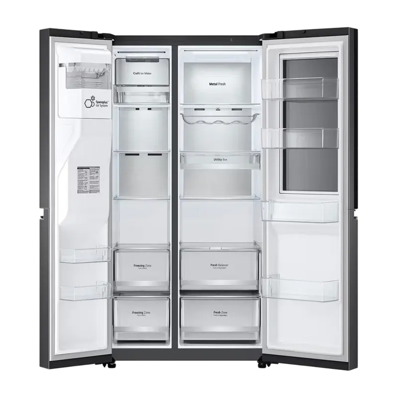 Холодильник LG GSXV90MCDE, InstaView Door-in-Door™, Чёрный