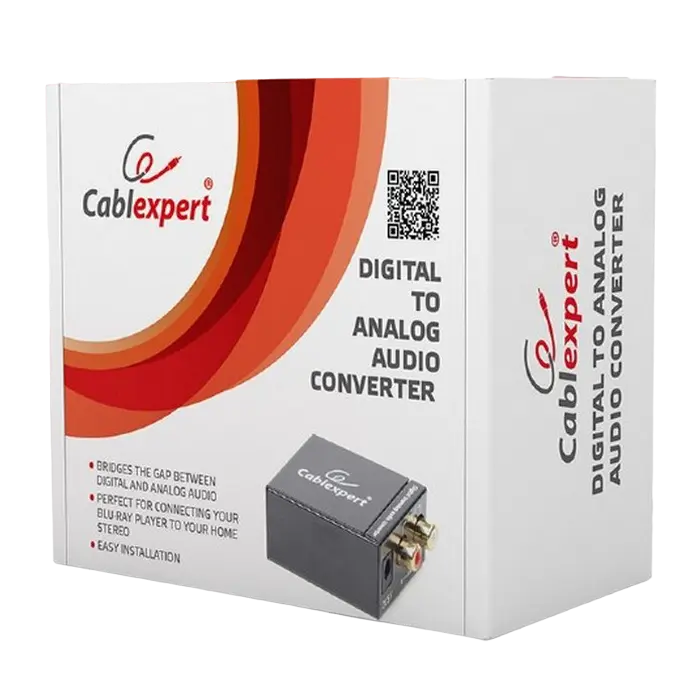 Аудио адаптер Cablexpert DSC-OPT-RCA-001 Черный